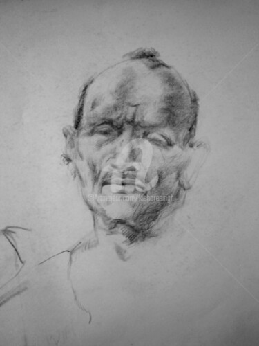 Painting titled "live sketch09" by Kishore Singh, Original Artwork