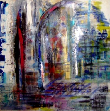 Peinture intitulée "ARCADE OU PORTE AUX…" par Dominique Bertrand, Œuvre d'art originale, Acrylique Monté sur Panneau de bois