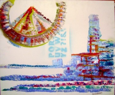 Peinture intitulée "CARGO" par Dominique Bertrand, Œuvre d'art originale