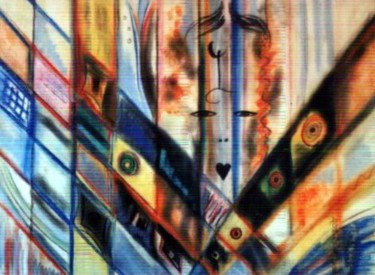 Peinture intitulée "CIPANGO" par Dominique Bertrand, Œuvre d'art originale, Acrylique Monté sur Carton