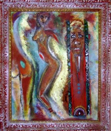Peinture intitulée "Droits de l'enfant…" par Dominique Bertrand, Œuvre d'art originale, Acrylique