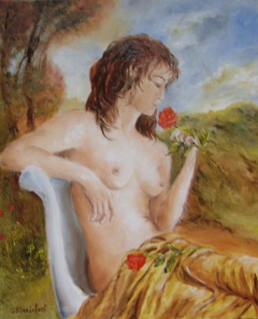romantisme Peinture intitulée "romantisme" par Géraldine Streichert, Œuvre d'art originale, Huile
