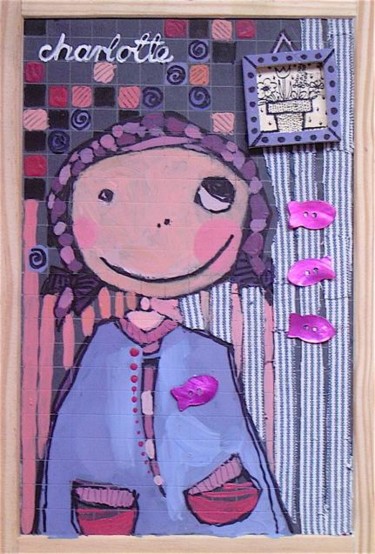 Peinture intitulée ""CHARLOTTE"" par Catherine Suchocka, Œuvre d'art originale, Autre