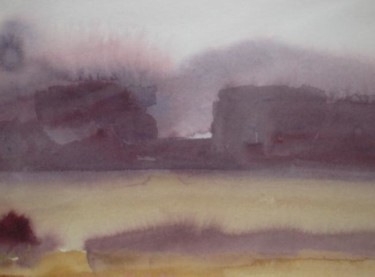 Peinture intitulée "Opus matinal" par Evelyne Hervé, Œuvre d'art originale, Huile