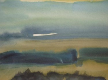 Peinture intitulée "balade végétale" par Evelyne Hervé, Œuvre d'art originale, Huile