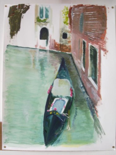 Peinture intitulée "Gondole" par Nathalie Torrents, Œuvre d'art originale