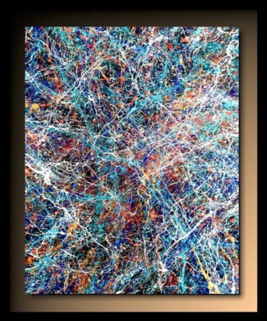 「Abstraction B10」というタイトルの絵画 Tehosによって, オリジナルのアートワーク, オイル