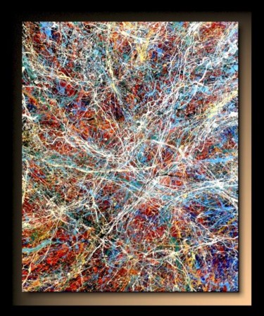 「Abstraction B11」というタイトルの絵画 Tehosによって, オリジナルのアートワーク, オイル