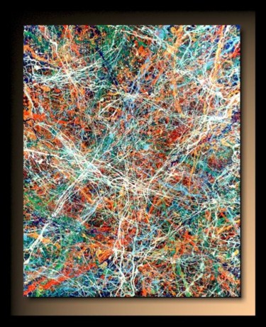「Abstraction B13」というタイトルの絵画 Tehosによって, オリジナルのアートワーク, オイル