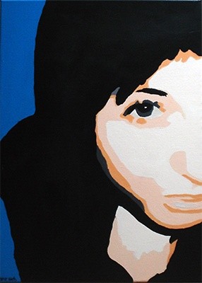 Schilderij getiteld "Talking to me" door Steve Haes, Origineel Kunstwerk