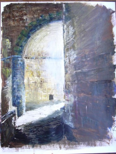 Peinture intitulée "Mystère" par Nathalie Torrents, Œuvre d'art originale