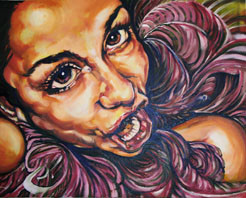 Painting titled "Rock On!" by Claudette, Original Artwork, Oil