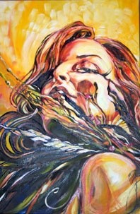 Painting titled "Eve" by Claudette, Original Artwork, Oil