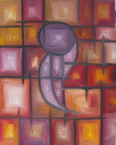 Peinture intitulée "Abstrait N° 2" par Patrice Butel, Œuvre d'art originale, Huile
