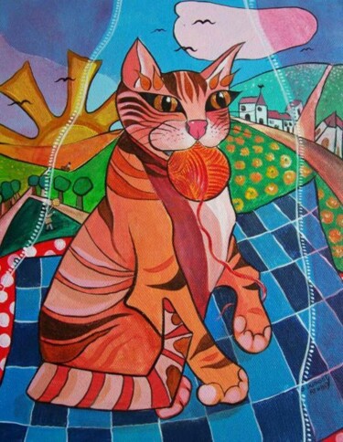 "la petite bobine ro…" başlıklı Tablo Elisabeth Renard (B.Dumont Renard) tarafından, Orijinal sanat