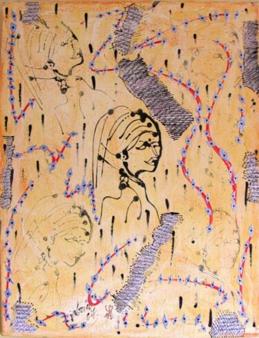 Peinture intitulée "Berbère" par Gabriel Martel, Œuvre d'art originale