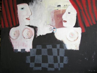 Pittura intitolato "Gabrielle d'Estrée…" da Pampouille, Opera d'arte originale, Altro