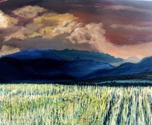 Peinture intitulée "Basse Cerdagne" par Jean Parraud, Œuvre d'art originale