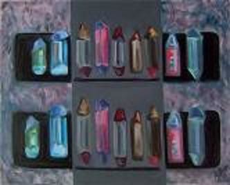 Pintura titulada "Lapices" por Alejandra Coirini, Obra de arte original, Oleo