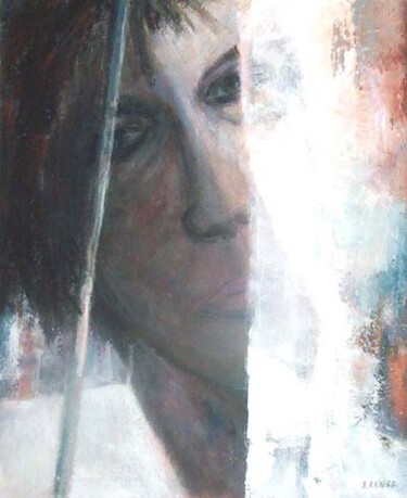 Peinture intitulée "l'autre moitié" par Jacqueline Lange, Œuvre d'art originale