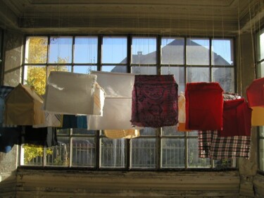 Skulptur mit dem Titel "Habit-habiter" von Marie-Odile Ginies, Original-Kunstwerk