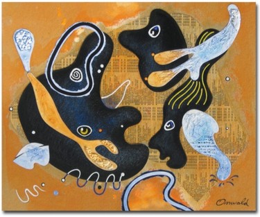Peinture intitulée "SAUVÉ DES EAUX" par Jean-Luc Osswald, Œuvre d'art originale, Huile
