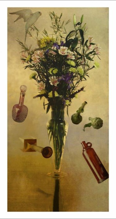 Photographie intitulée "Bodegón ingrávido" par Jesús Zatón, Œuvre d'art originale