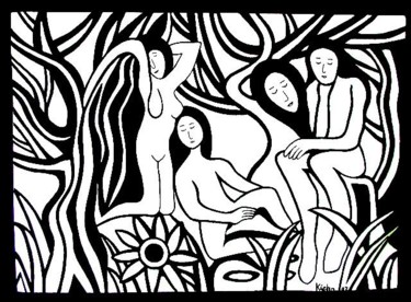 Painting titled "the dreamers" by Georg Kiehn, Original Artwork