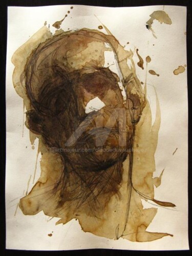 Dessin intitulée "AcryCafé IV" par Claude Duvauchelle, Œuvre d'art originale, Autre