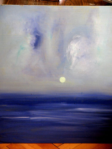 Collagen mit dem Titel "the sea" von Zoran Komatinović, Original-Kunstwerk