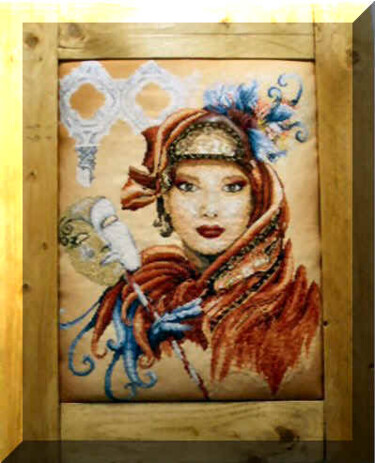 Artisanat intitulée "Vénitienne" par Martine Borsa, Œuvre d'art originale