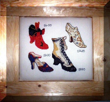 Artisanat intitulée "Chaussures" par Martine Borsa, Œuvre d'art originale