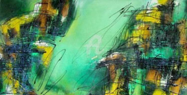 Painting titled "Clash of Titans" by Sio Montera, Original Artwork