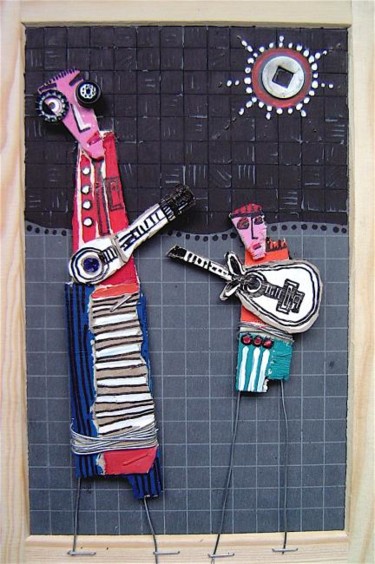 Peinture intitulée ""LES MUSICIENS"" par Catherine Suchocka, Œuvre d'art originale