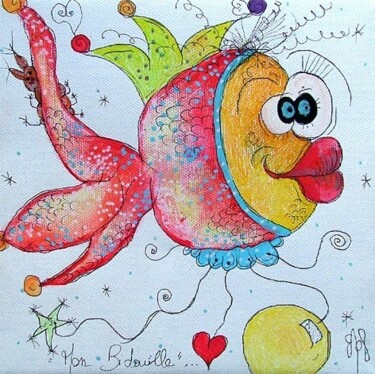 Peinture intitulée "Mon bidouille" par Emilie Teillaud, Œuvre d'art originale