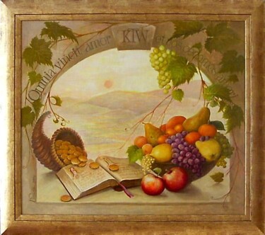 Peinture intitulée "Still life" par Bozena Kwiatkowska, Œuvre d'art originale, Autre