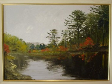 Pintura titulada "Rucachoroi en otoño" por Ugo Paccioretti, Obra de arte original