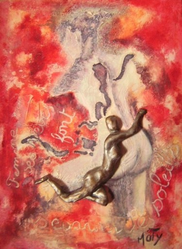 Peinture intitulée "A ESPERER" par Maty, Œuvre d'art originale, Huile