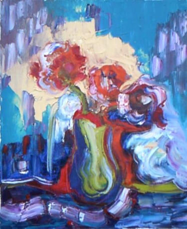 Malerei mit dem Titel "bouquet oranger (ac…" von Martha Melikian, Original-Kunstwerk