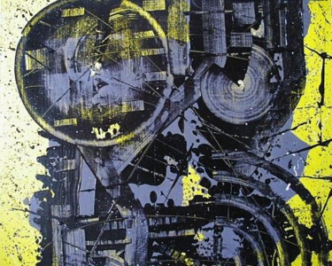 Peinture intitulée "batman2" par Yves Cairoli, Œuvre d'art originale