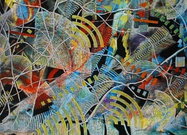 Peinture intitulée "Que se passe-t-il…" par Yves Cairoli, Œuvre d'art originale