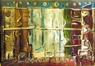 Painting titled "Highjump" by Leonardus Aarts, Original Artwork