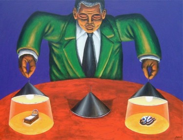 Painting titled "A Clear Case of Ins…" by Marcelo Novo, Original Artwork