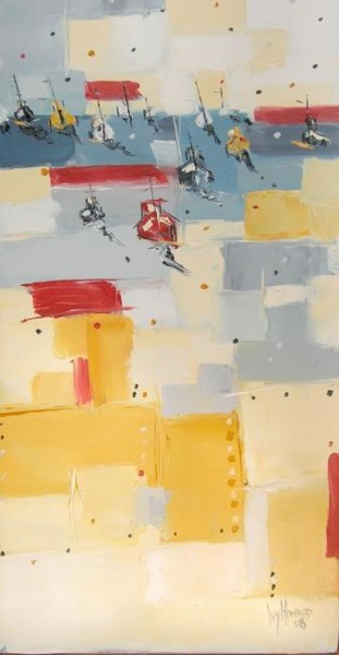 Painting titled "Au Loin" by Ivy Howard, Original Artwork