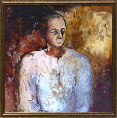 Peinture intitulée "Portrait of the man" par Bozena Kwiatkowska, Œuvre d'art originale, Huile