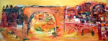 Peinture intitulée "Carnet de voyages" par Rosiane Priam, Œuvre d'art originale
