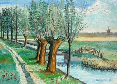 Pittura intitolato "Alkmaar Netherlands" da Mark Christian Soetebier, Opera d'arte originale