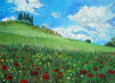 Pittura intitolato "Montalcino Tuscany" da Mark Christian Soetebier, Opera d'arte originale