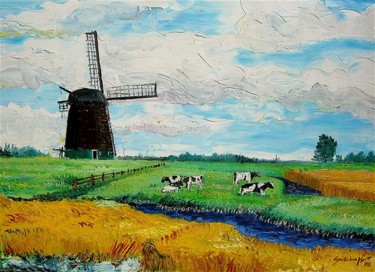 Pittura intitolato "De Rip Netherlands" da Mark Christian Soetebier, Opera d'arte originale