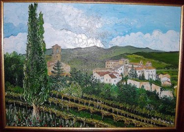 Pittura intitolato "Vinci Tuscany" da Mark Christian Soetebier, Opera d'arte originale